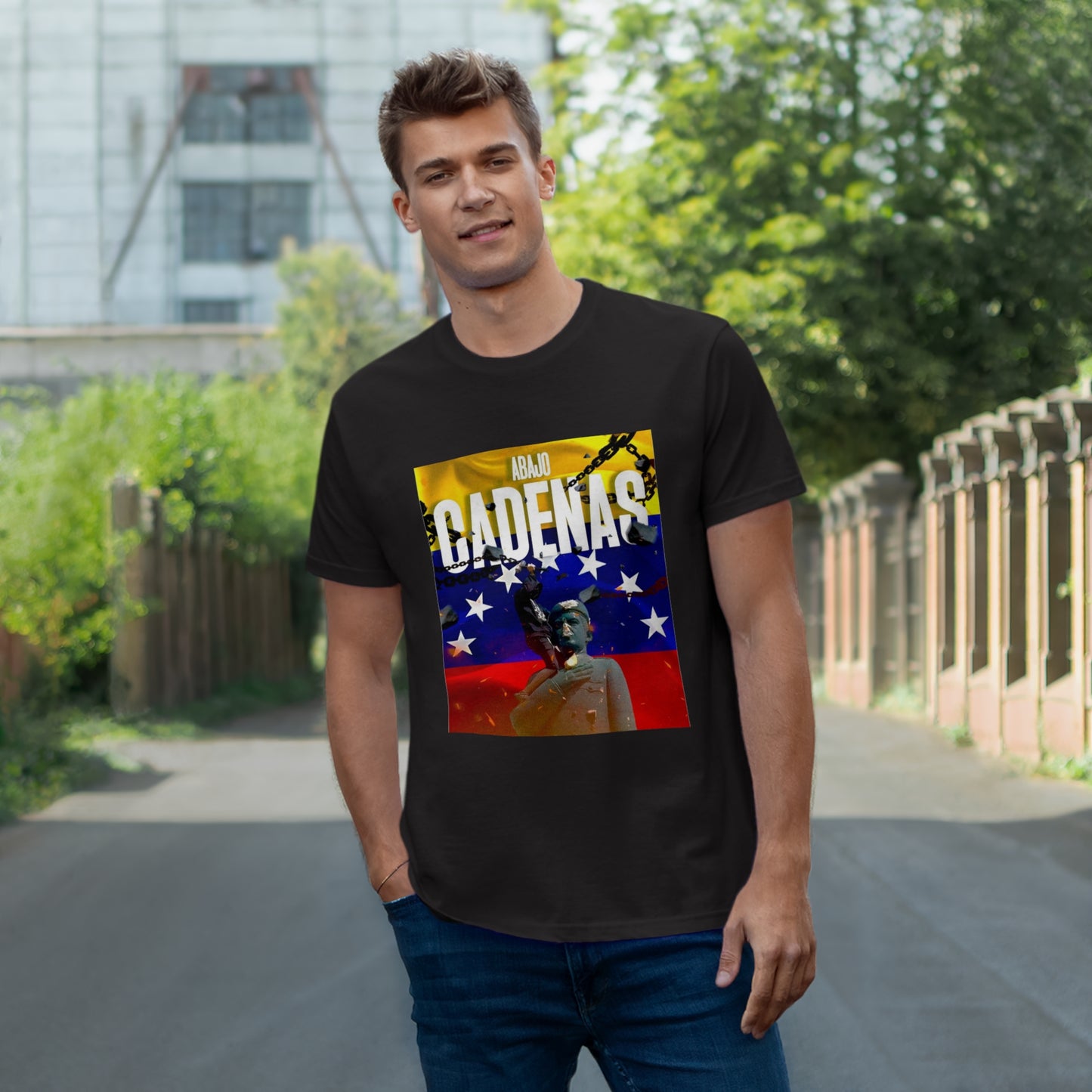 Single Jersey T-shirt Abajo Cadenas