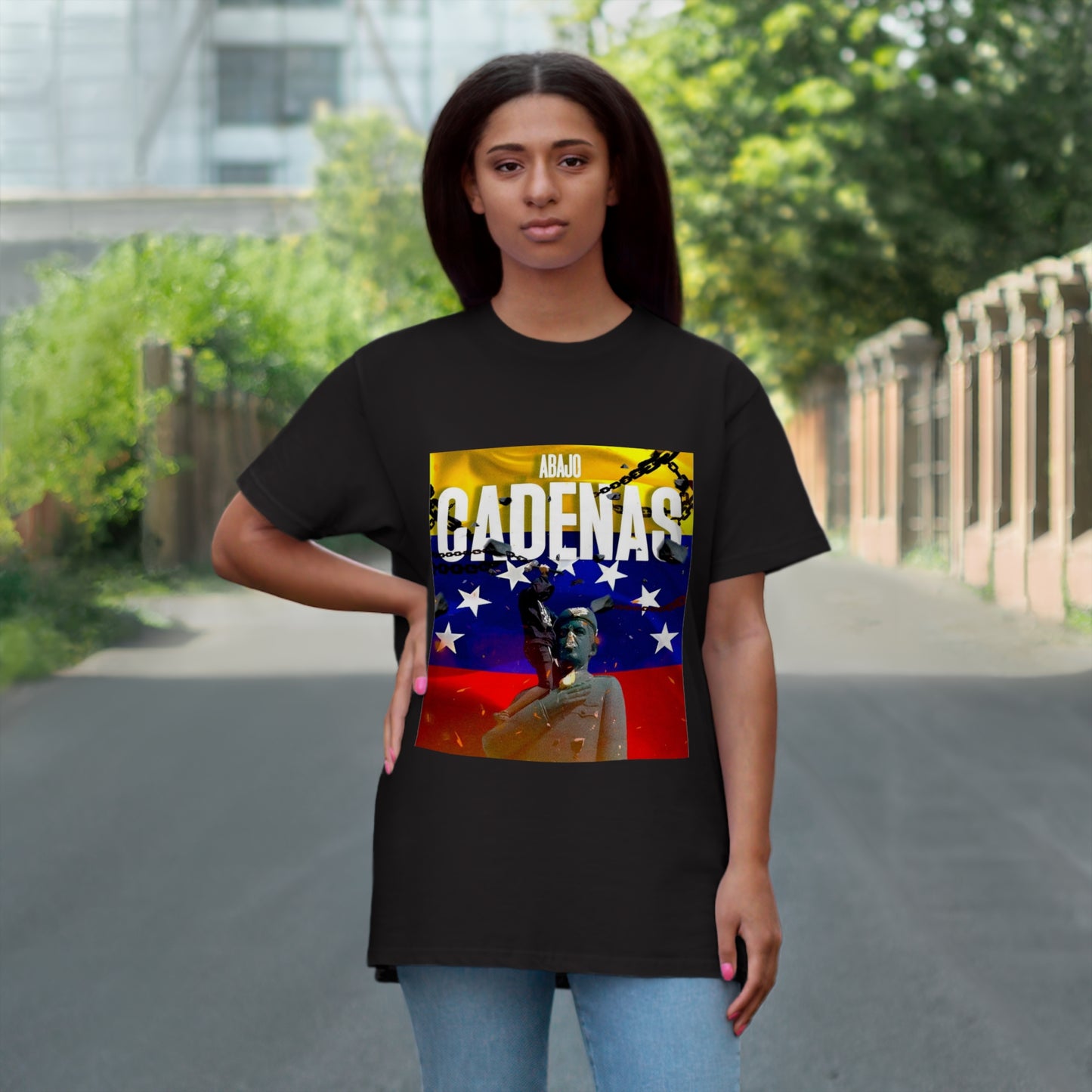 Single Jersey T-shirt Abajo Cadenas