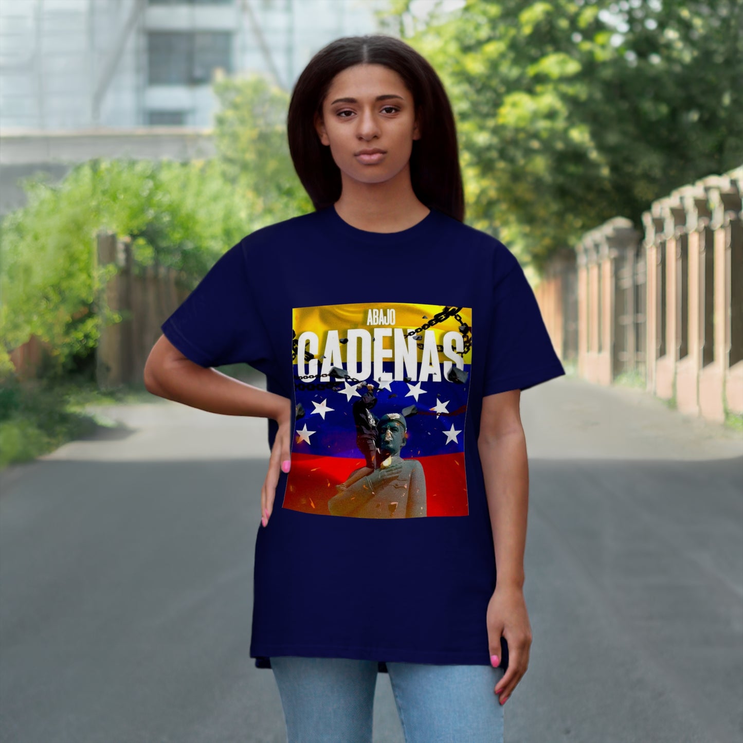 Single Jersey T-shirt Abajo Cadenas
