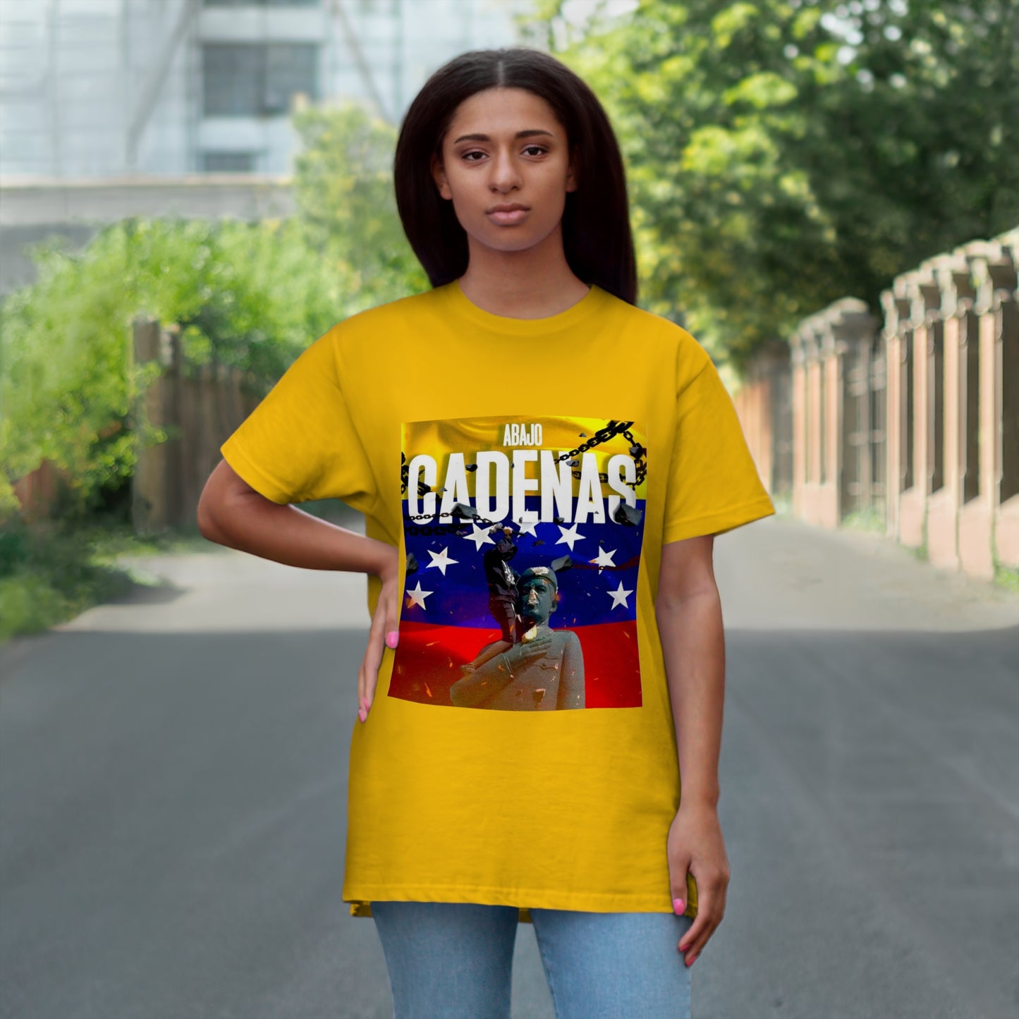 Single Jersey T-shirt Abajo Cadenas